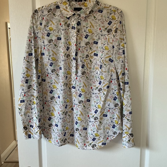 J. Crew Multicolor Patterned Blouse - Picture 4 of 5